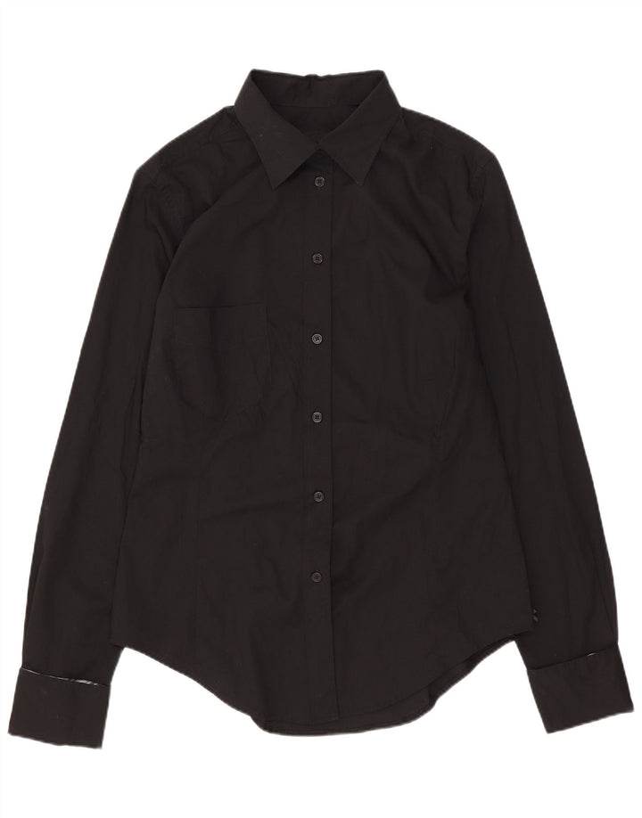 Camisa feminina Paul Smith IT 44 algodão preto médio