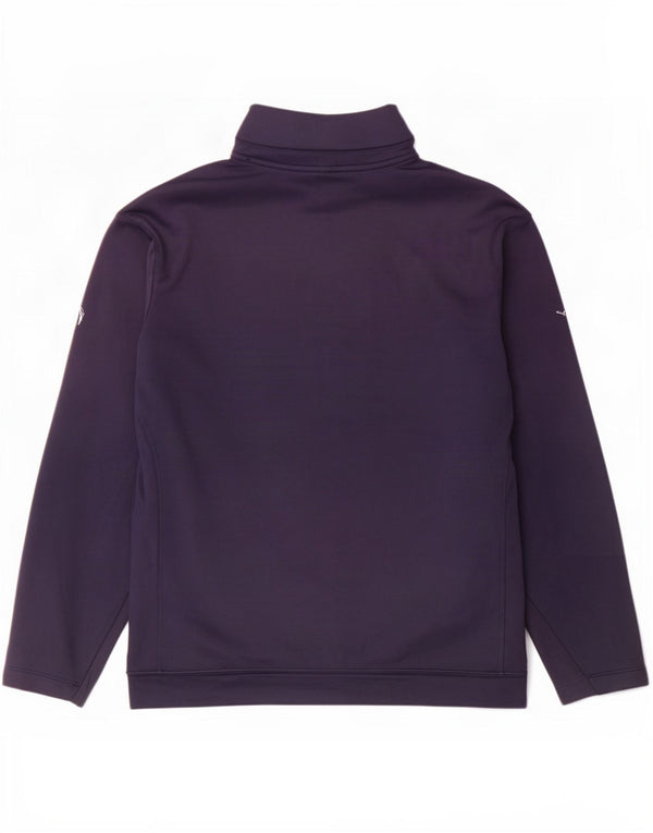 Moletom masculino Nike Therma-Fit com zíper e gola XL azul marinho poliéster