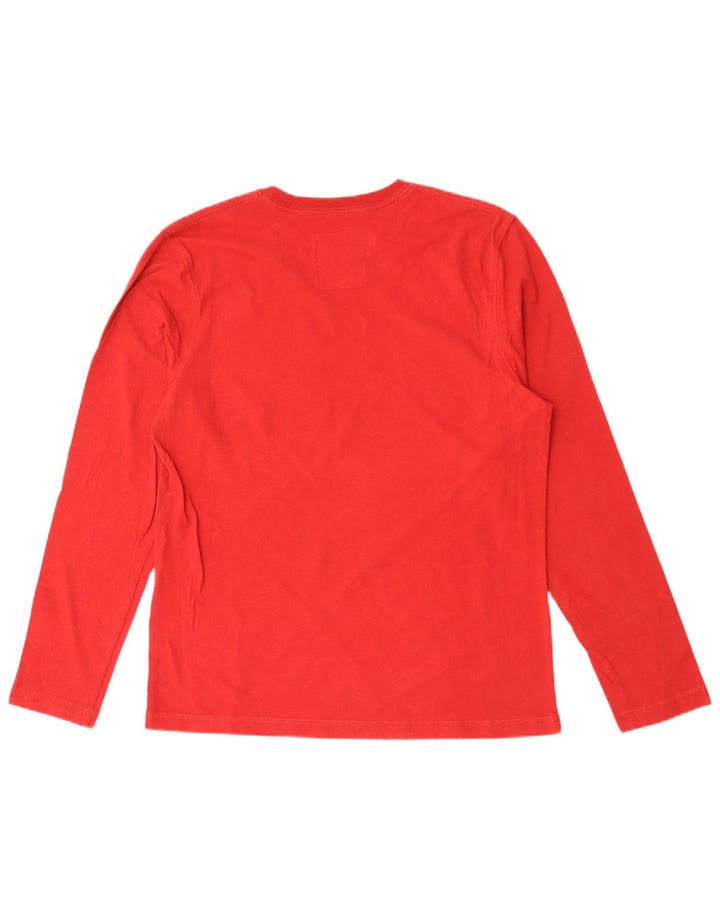 Think Pink Mens Graphic Top Long Sleeve Medium Red Cotton