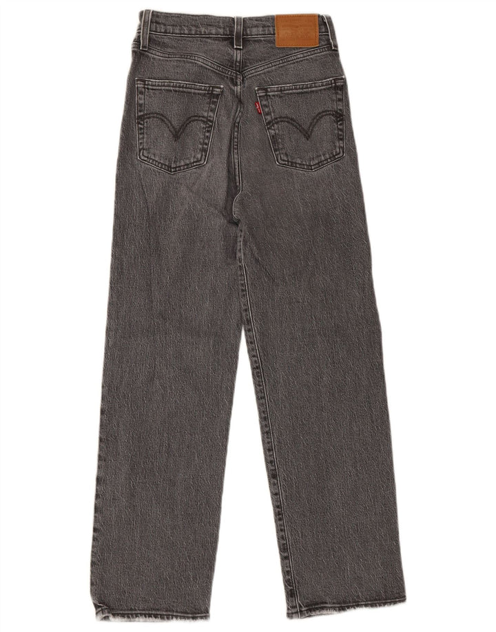 Jeans feminino Levi'S Ribcage Straight W23 L27 algodão cinza