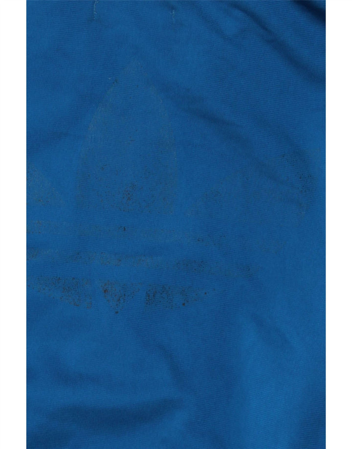 Adidas Womens Graphic Tracksuit Top Jacket EU 36 Pequeno Azul Poliéster