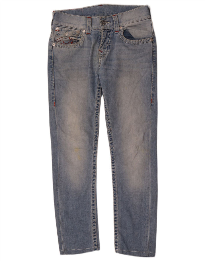 TRUE RELIGION Calça jeans feminina slim W30 L29 algodão azul