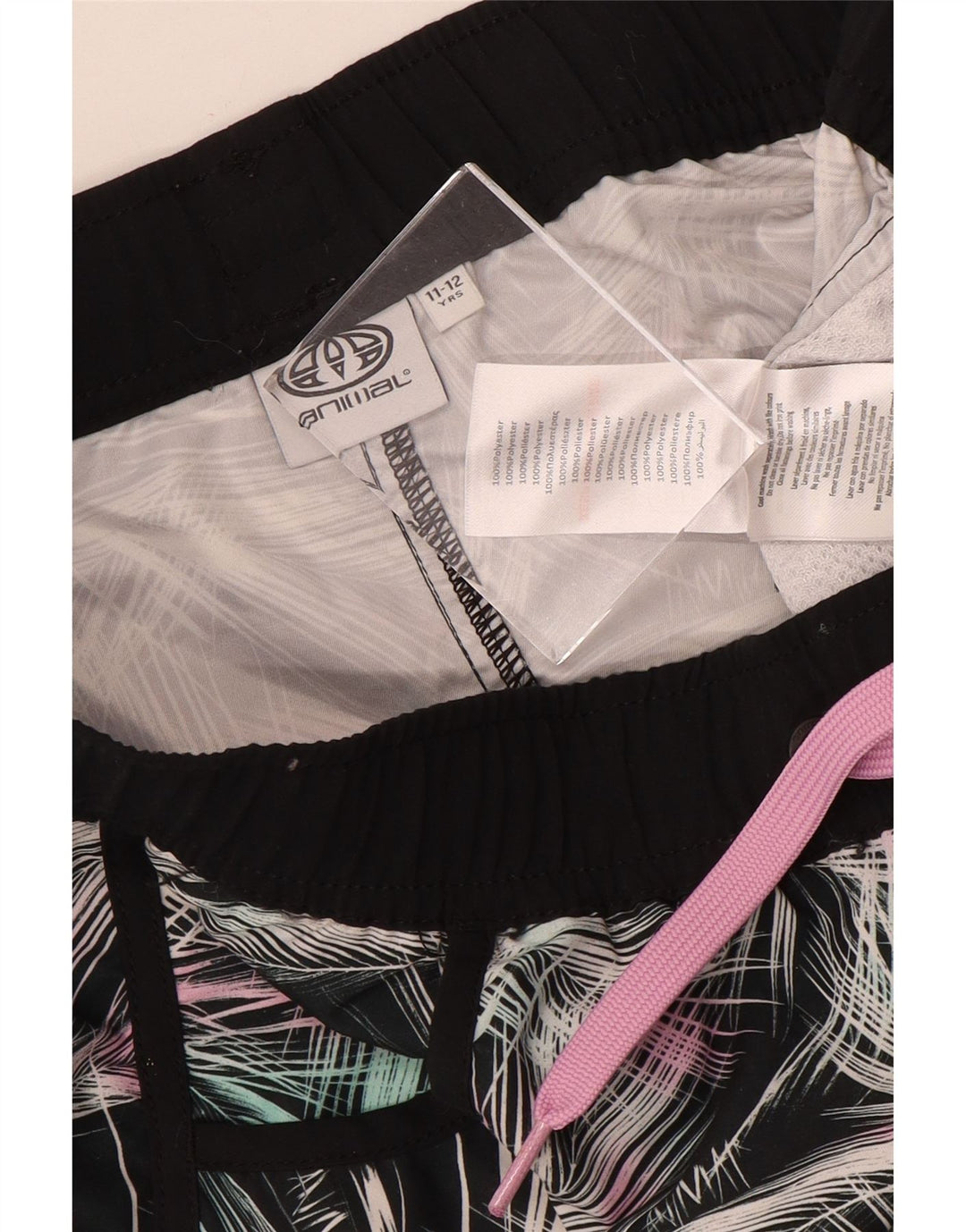 Animal Girls Padrão Abstrato Shorts Esportivos 11-12 Anos Multicolorido