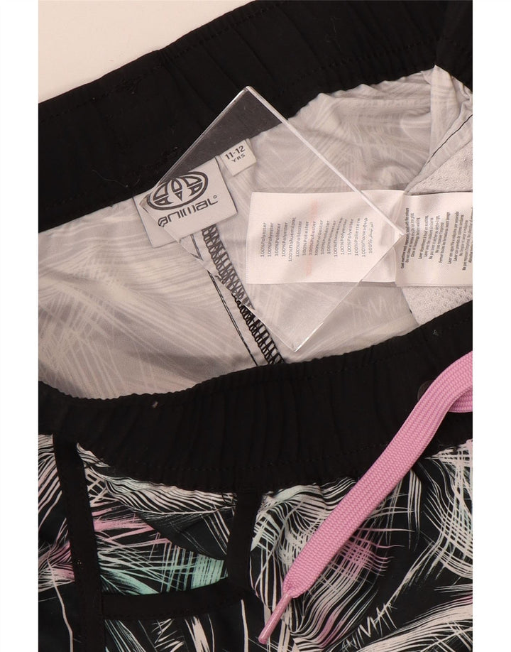 Animal Girls Padrão Abstrato Shorts Esportivos 11-12 Anos Multicolorido