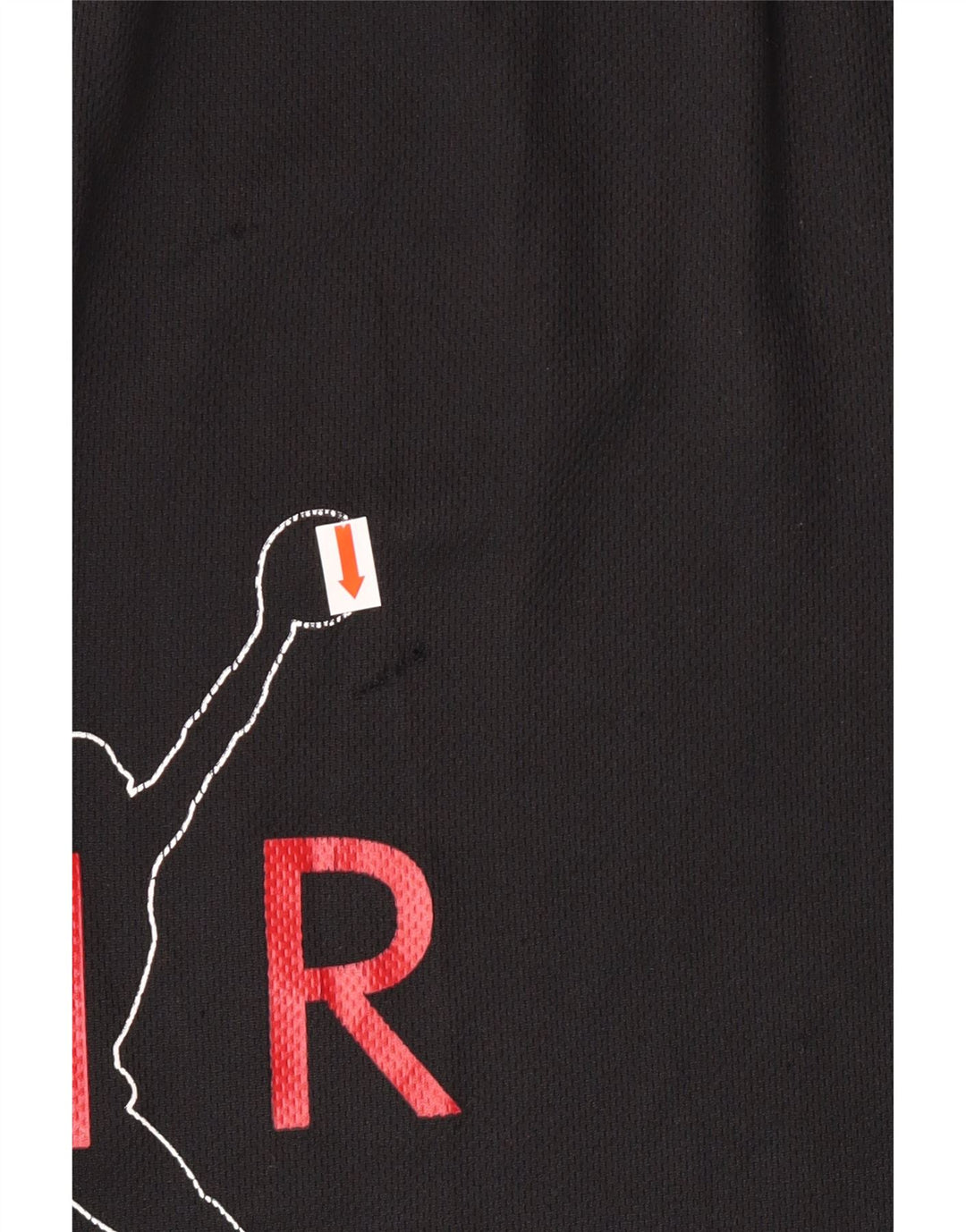 Shorts esportivos gráficos Jordan Boys 13-14 anos XL preto poliéster