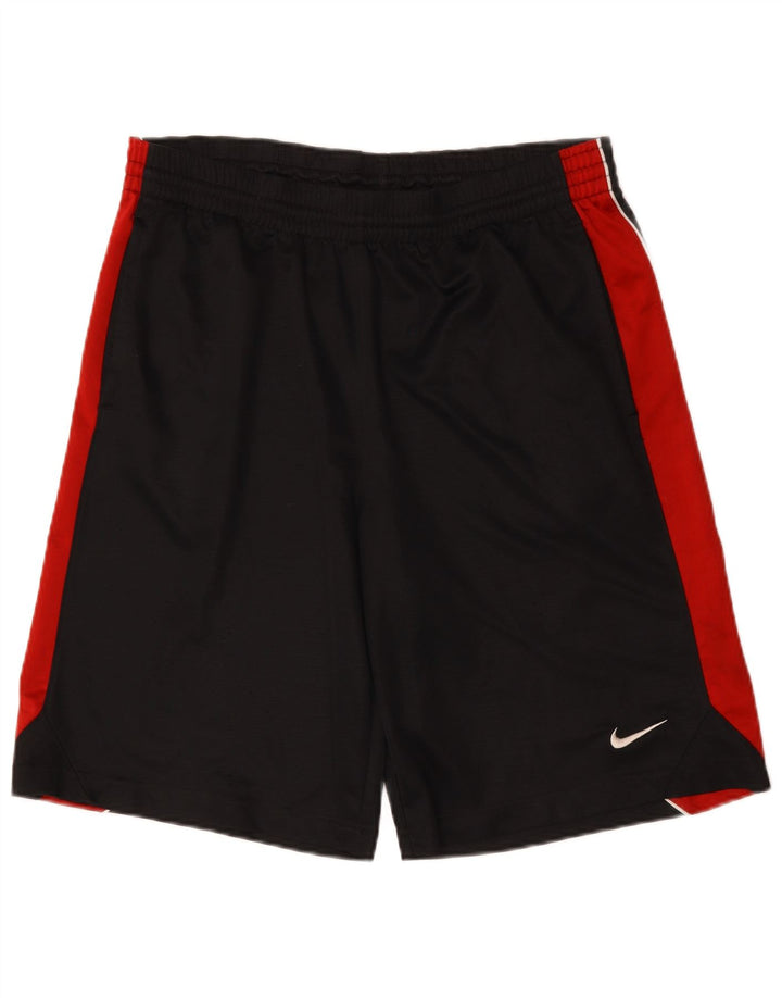 Shorts esportivos masculinos NIKE grande poliéster colorblock preto
