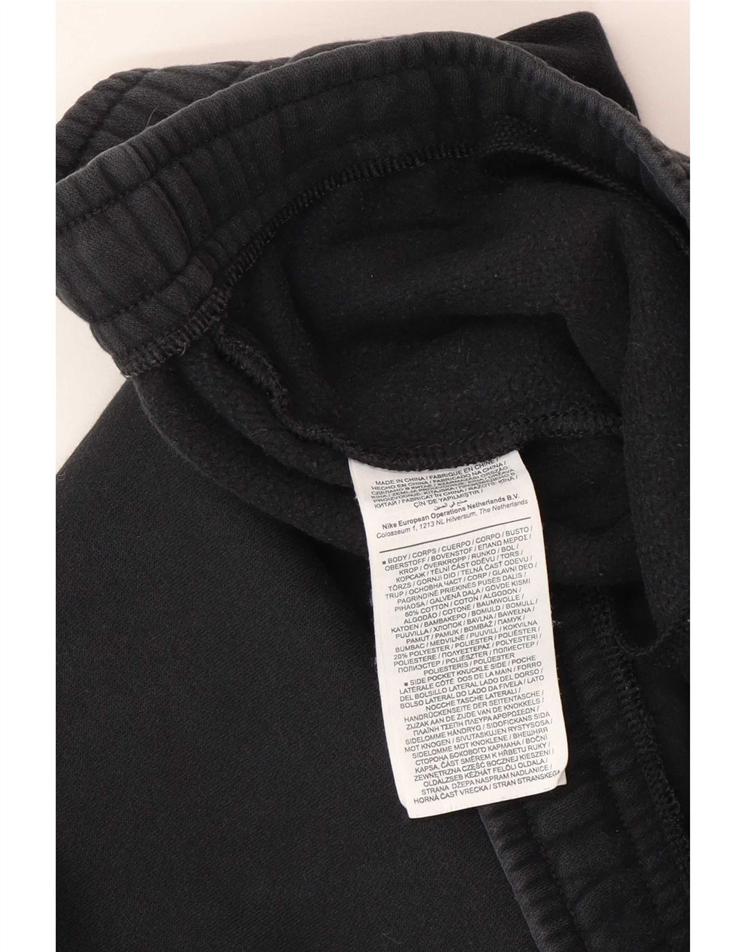 Nike Mens Treino Calças Joggers Médio Algodão Preto