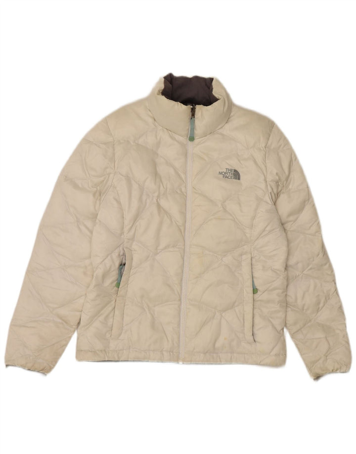 Jaqueta acolchoada feminina The North Face UK 16 grande nylon branco