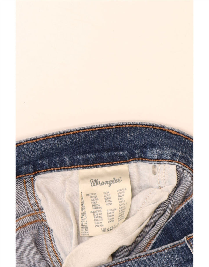 Calça jeans feminina Crank Straight WRANGLER W36 L32 algodão azul