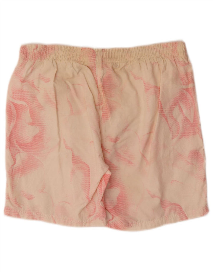 Hugo Boss Shorts de natação masculino pequeno algodão branco tie-dye