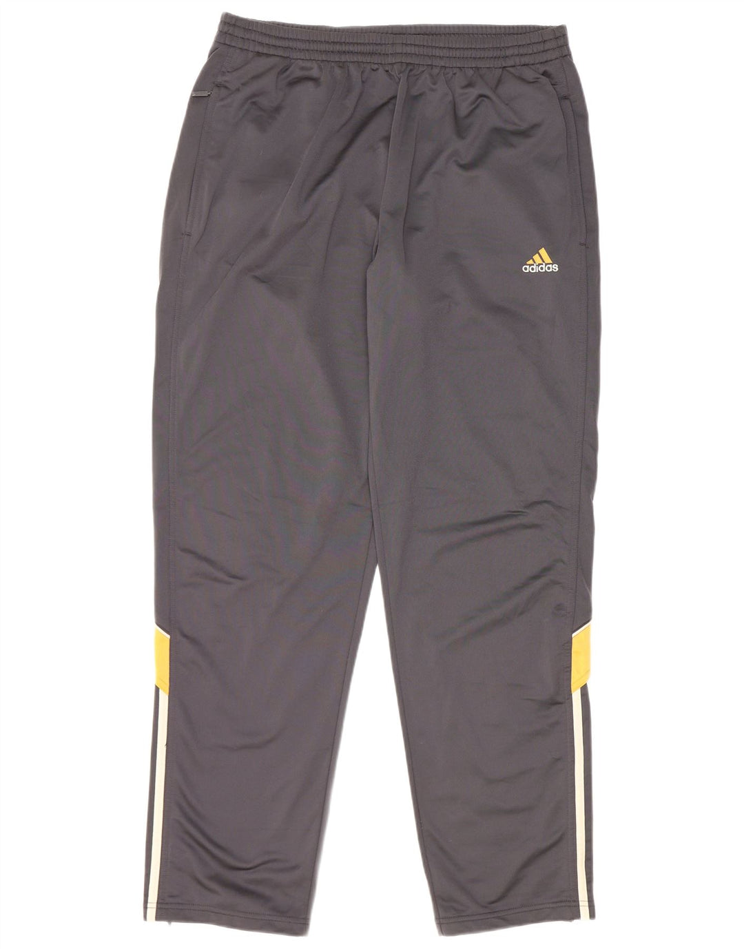 Calças de treino femininas Adidas UK 46/48 XL cinza poliéster