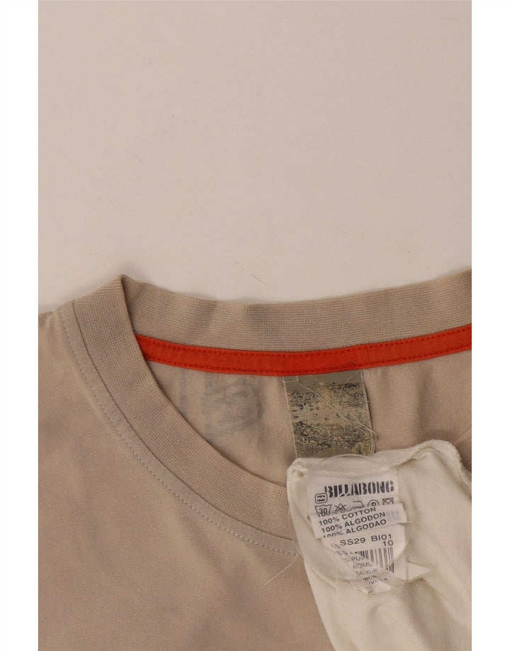 Camiseta gráfica masculina BILLABONG Top XL de algodão colorido branco