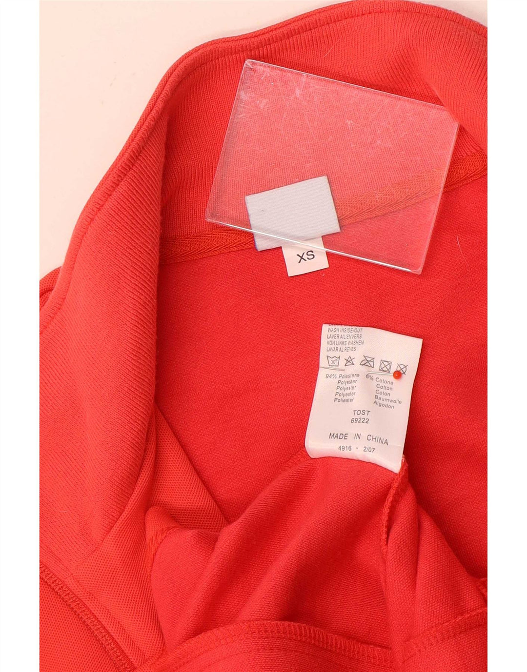Arena Womens Regular Fit Tracksuit Top Jacket UK 6 XS Poliéster Vermelho