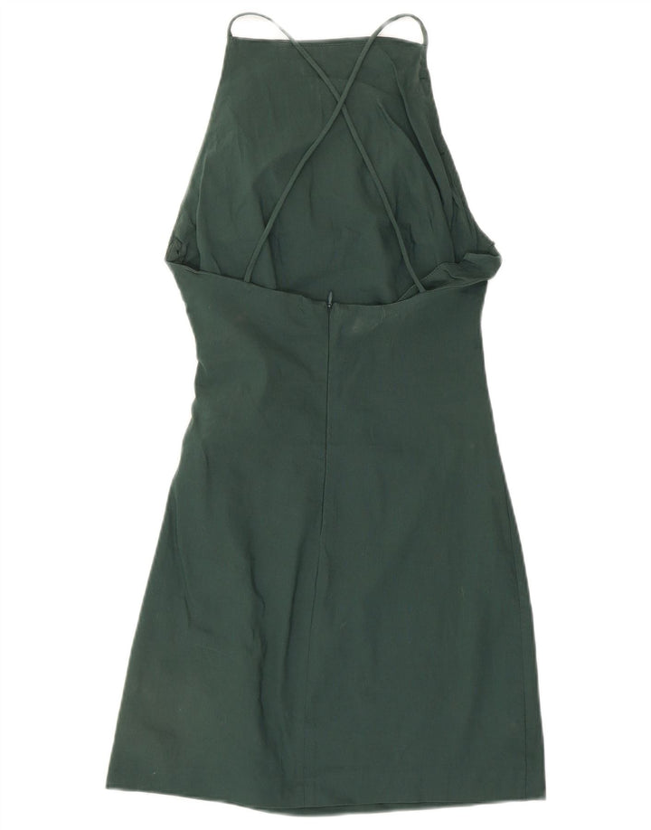 Vestido bodycon feminino Zara Reino Unido 8 pequeno verde
