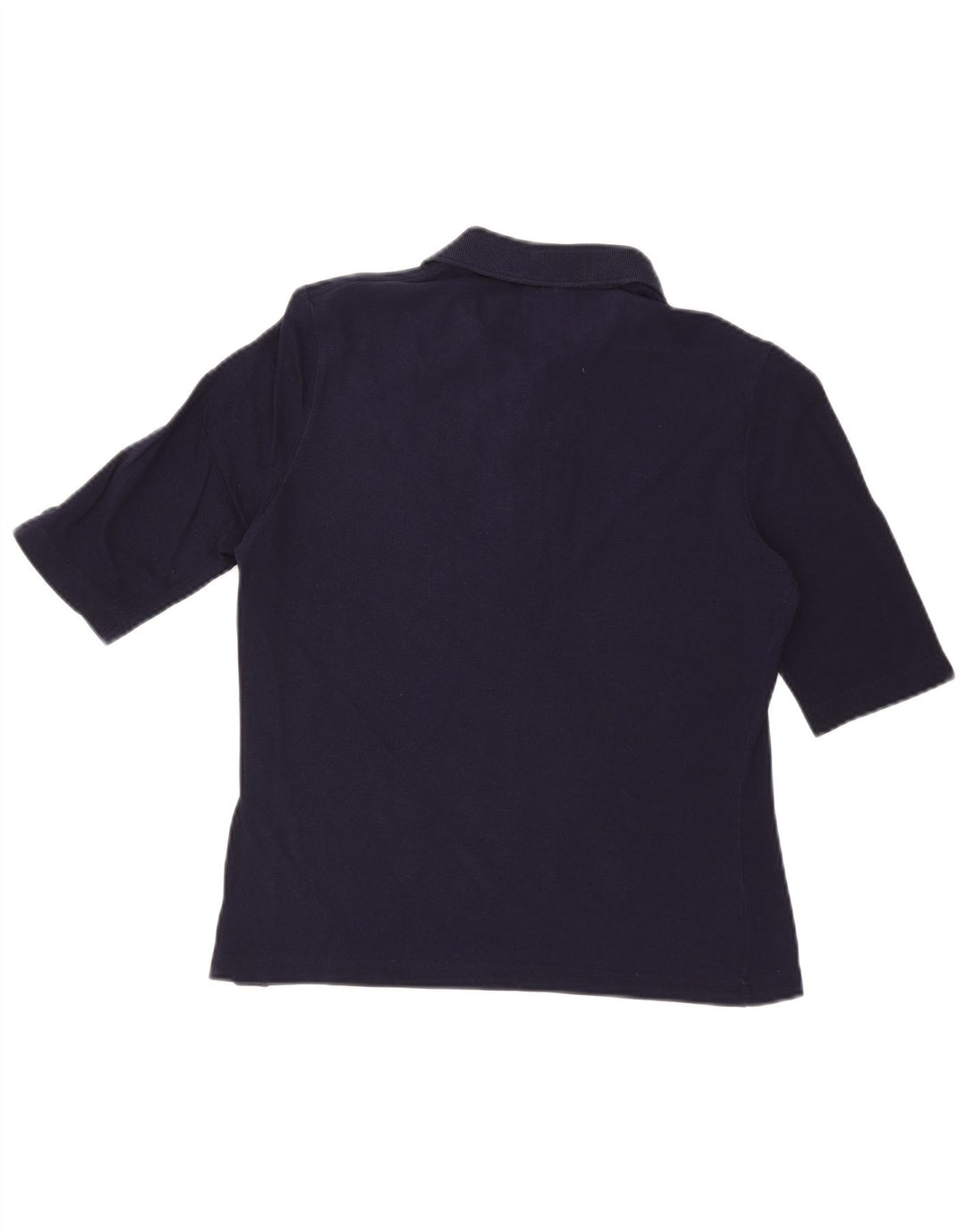 Polo feminino LACOSTE EU 44 grande algodão azul marinho