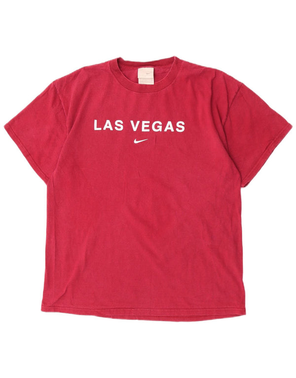 Camiseta Nike masculina Las Vegas Graphic Top grande de algodão marrom