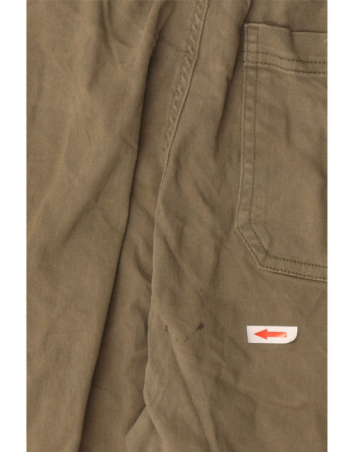 ANIMAL Mens Chino Shorts Pequeno W29 Algodão Cáqui