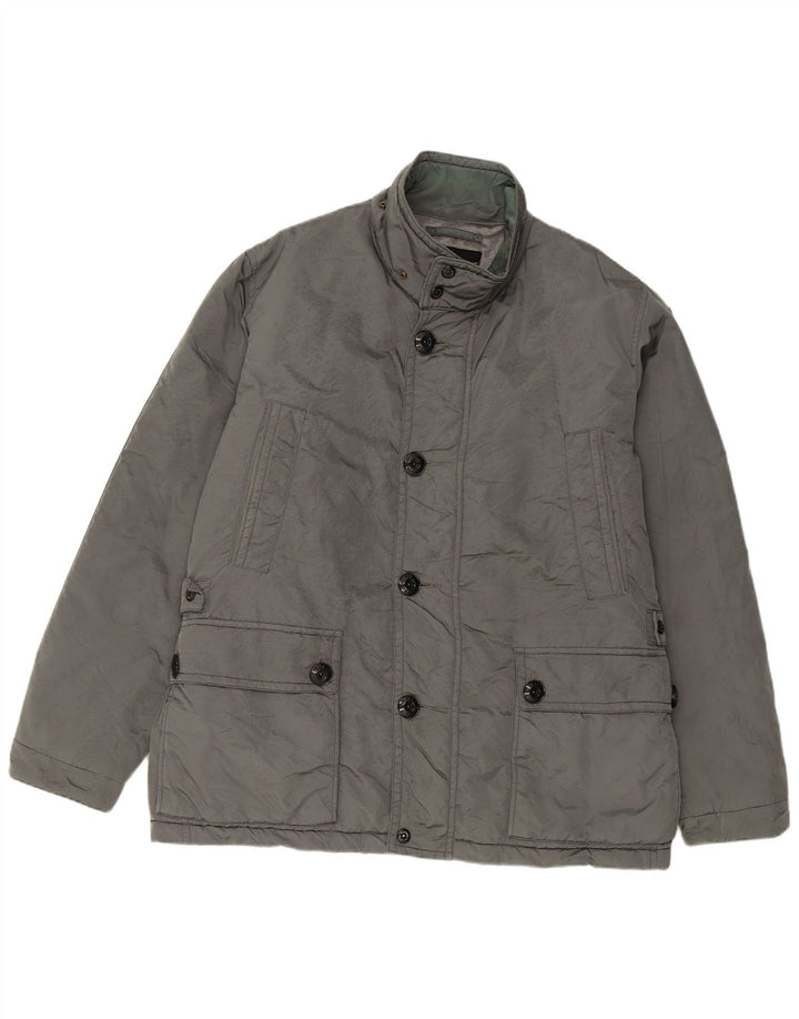 Jaqueta acolchoada masculina Marina Yachting IT 56 3XL cinza nylon