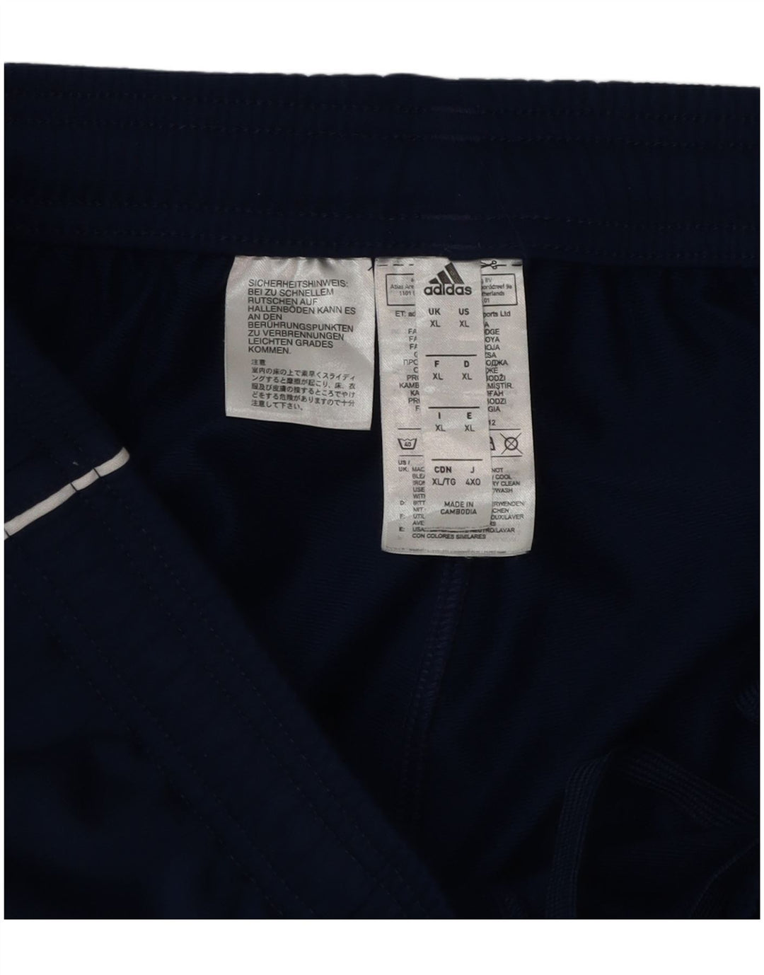 Calça de treino masculina Adidas Joggers XL azul marinho poliéster