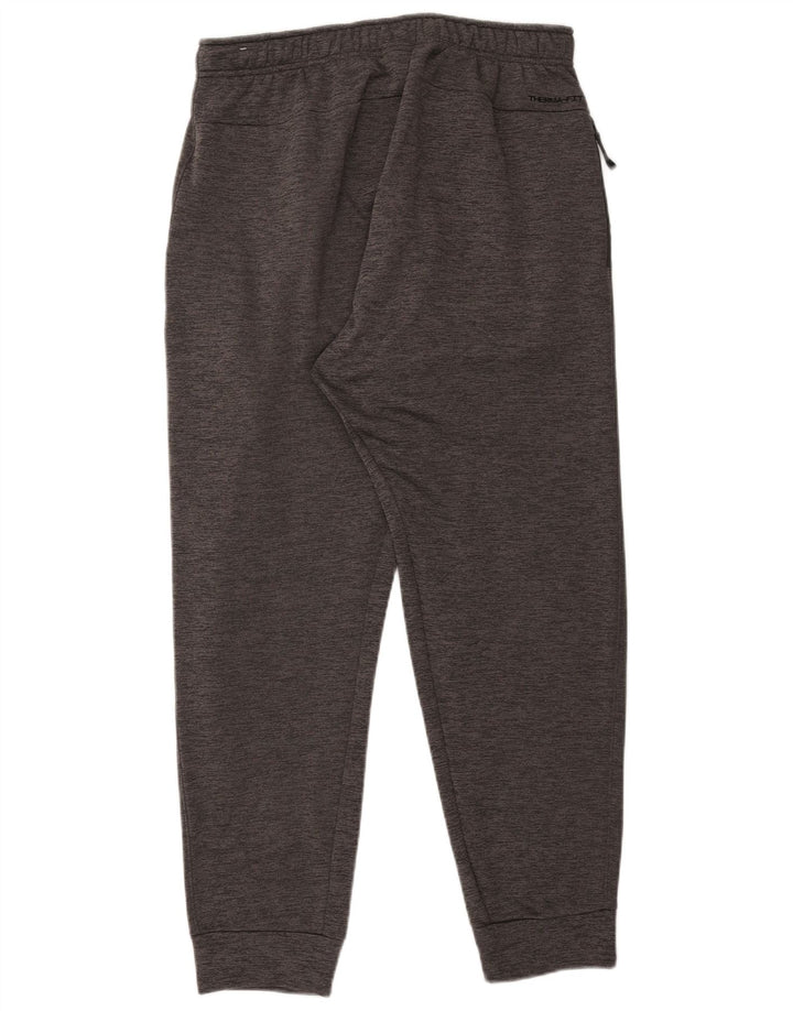 Fato de treino completo com capuz Nike Therma-Fit masculino grande poliéster manchado cinza