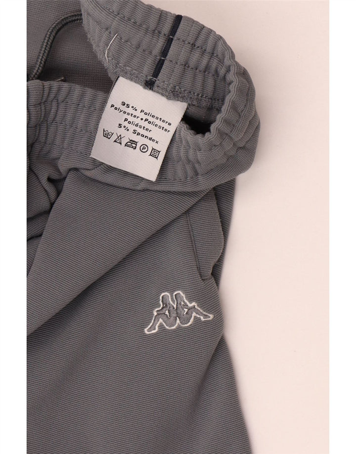 Calça de treino masculina Kappa poliéster cinza médio