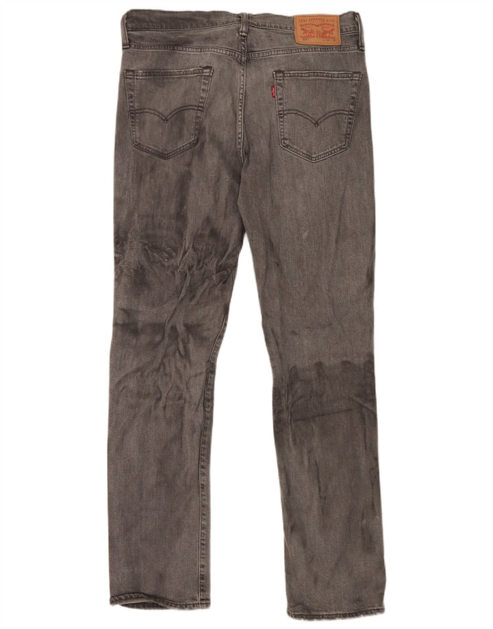 Calça Jeans Levis 511 Slim Masculina W34 L32 Cinza Algodão
