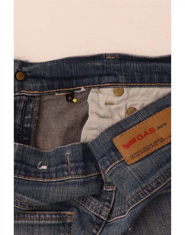 Saia jeans feminina Gas médio W30 azul