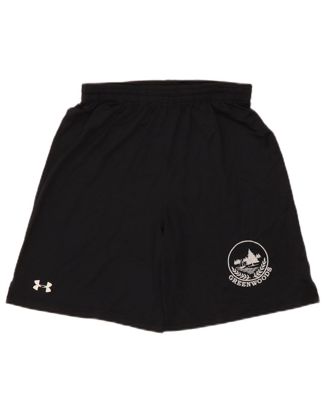 UNDER ARMOUR Boys Sport Shorts 11-12 Anos Grande Poliéster Preto