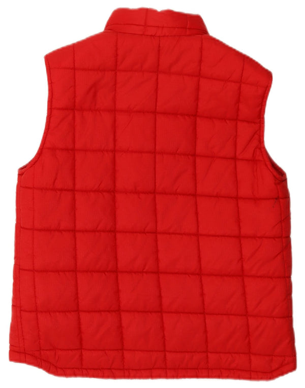 Colete acolchoado Benetton para meninas 11-12 anos XL vermelho poliamida