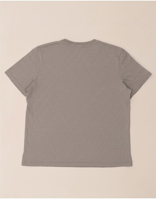 Camiseta feminina Adidas UK 20/22 XL cinza manchado algodão