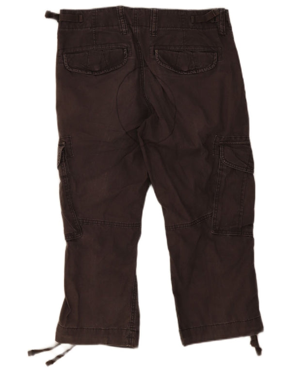 Calça masculina Capri Cargo da Gap W30 L22 algodão cinza