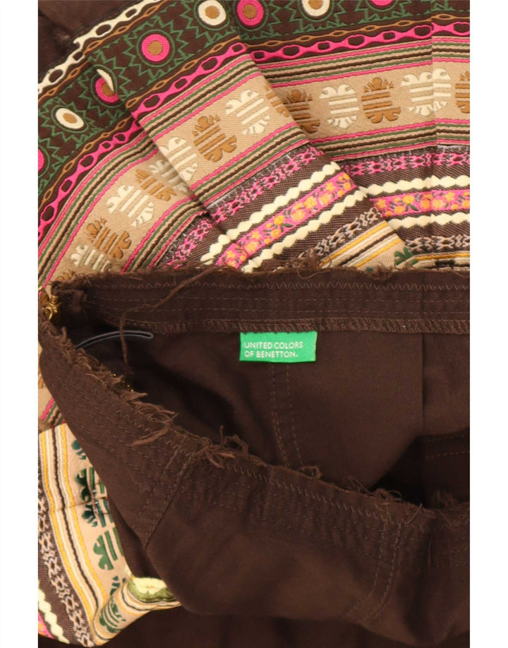Saia feminina Benetton A-Line IT 42 Médio W30 Colorblock multicolorido