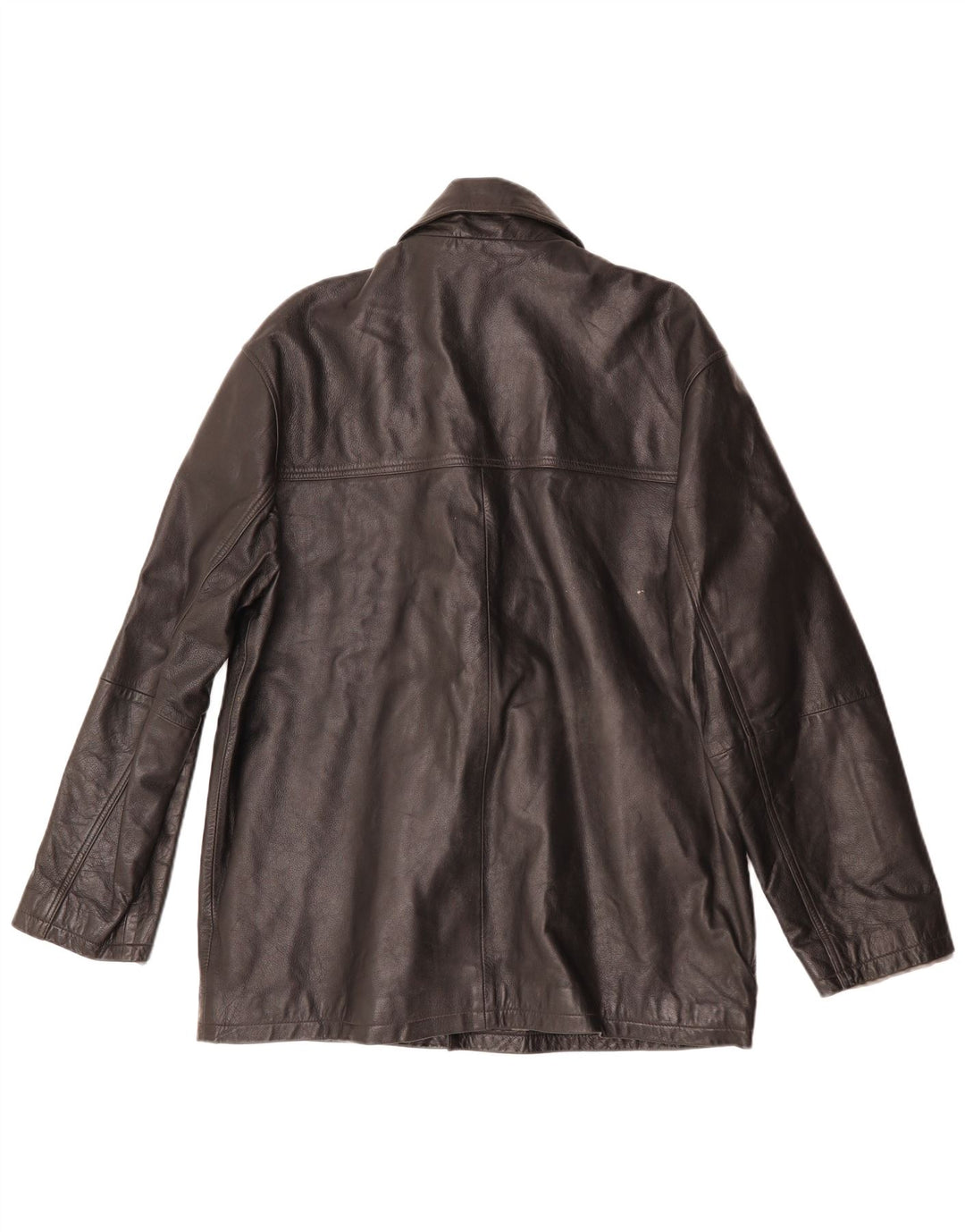 Jaqueta de couro masculina Ironsides UK 40 grande couro preto