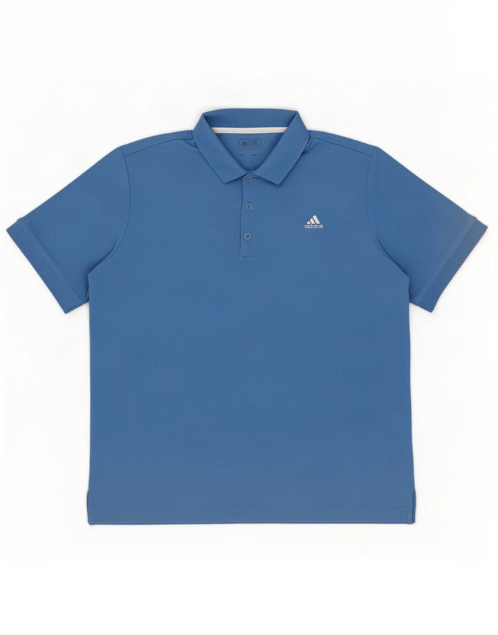 Camisa Polo Masculina Adidas Grande Azul