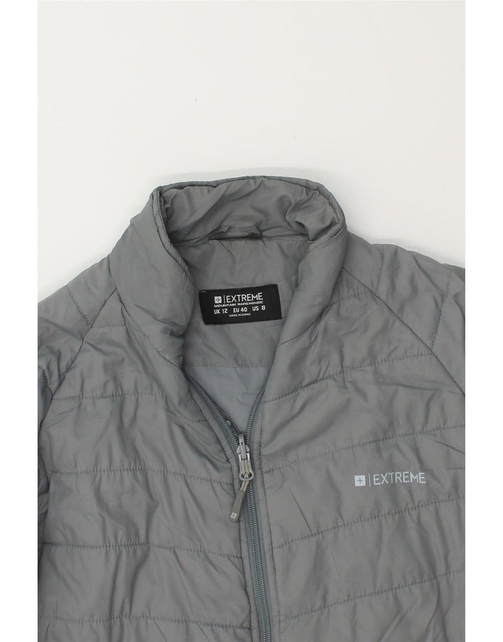 MOUNTAIN WAREHOUSE Womens Padded Jacket UK 12 Medium Grey Polyester Vintage Mountain Warehouse and Second-Hand Mountain Warehouse from Messina Hembry 