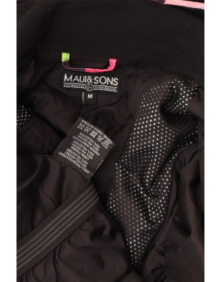 Jaqueta de chuva feminina com capuz Maui and Sons UK 14 média xadrez multicolorida