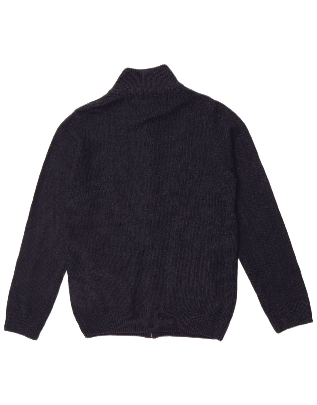 Suéter cardigã masculino Marks & Spencer pequeno azul marinho acrílico