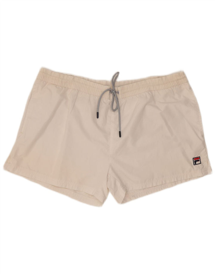 Shorts esportivos feminino FILA UK 20 2XL branco