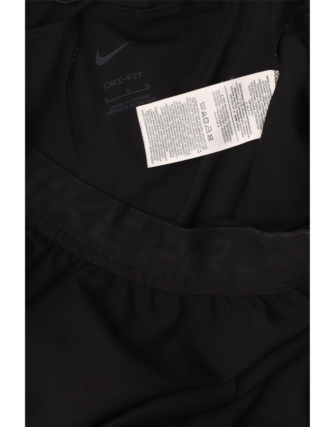 Calça de treino Nike masculina Dri Fit Graphic grande poliéster preto
