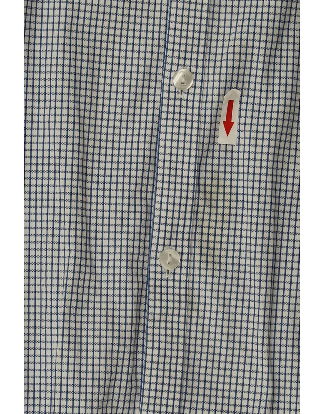Camisa masculina Calvin Klein Slim Fit grande algodão xadrez azul