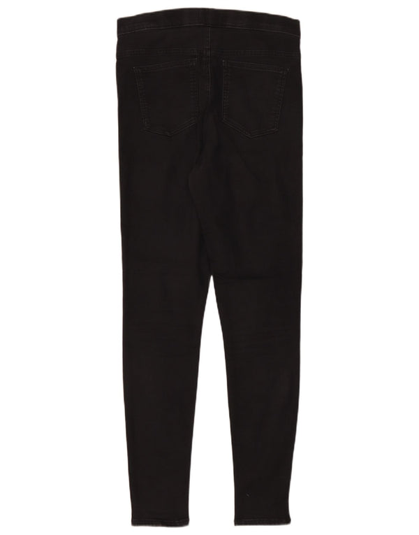 Calça jeans feminina Marks & Spencer UK 12 médio W30 L30 algodão preto