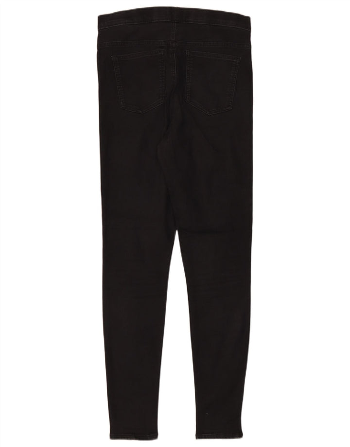 Calça jeans feminina Marks & Spencer UK 12 médio W30 L30 algodão preto