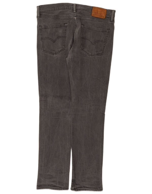 Levi's Mens Slim Jeans W34 L30 Cinza Algodão