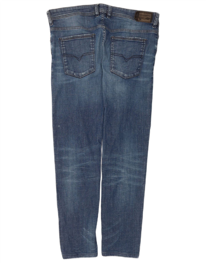 Diesel Masculino Thanaz Slim Jeans W34 L30 Azul Algodão