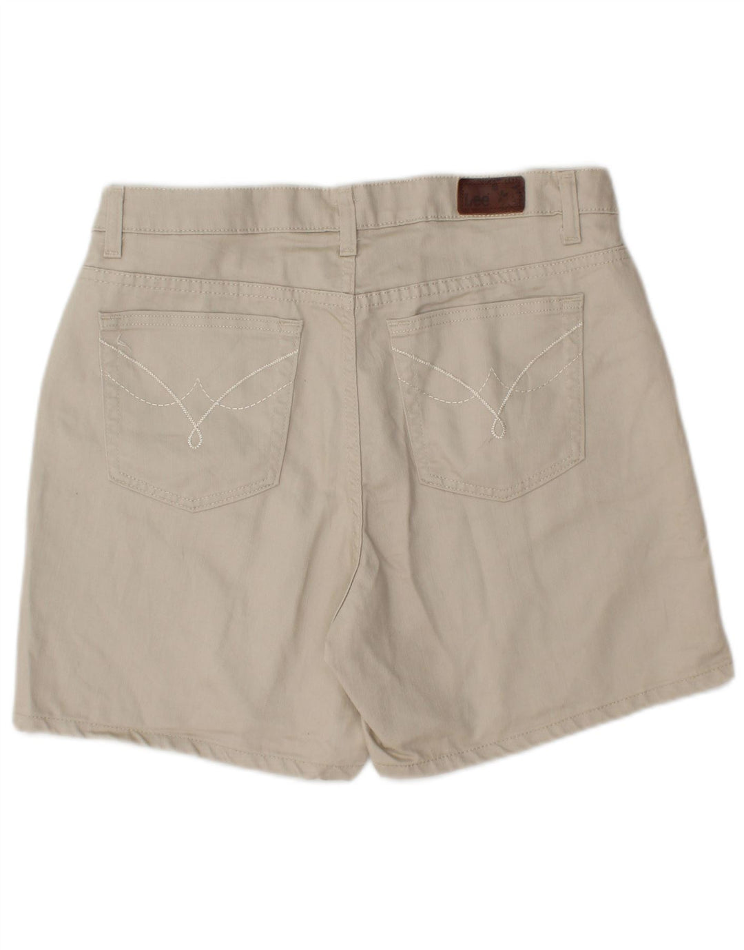 LEE Shorts feminino casual US 12 grande W32 algodão bege