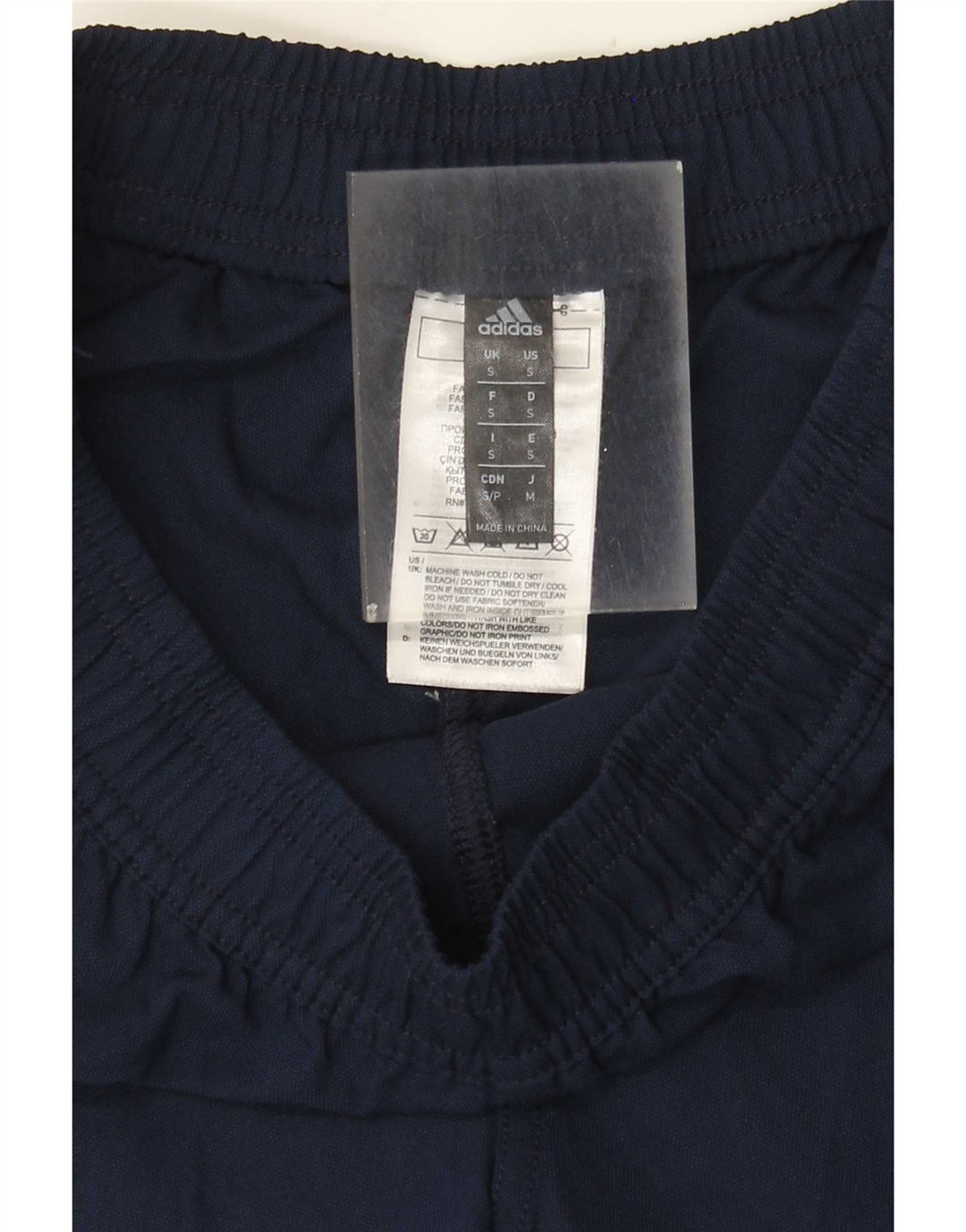 Shorts esportivos gráficos masculinos Adidas pequenos poliéster azul marinho