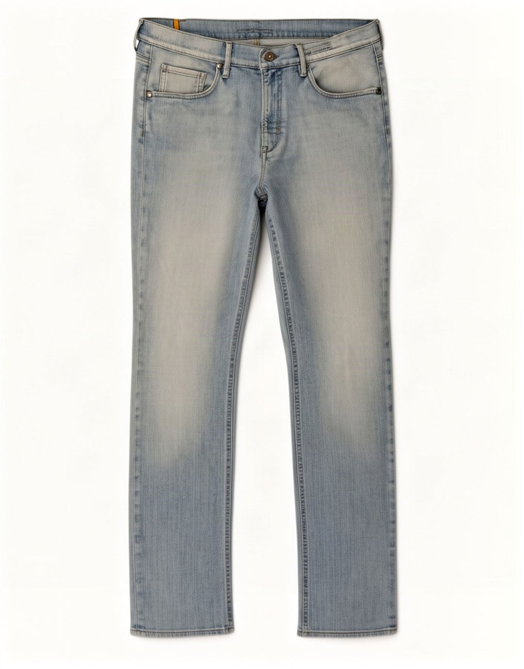 Meltin' Pot Calça jeans reta masculina W34 L32 algodão azul