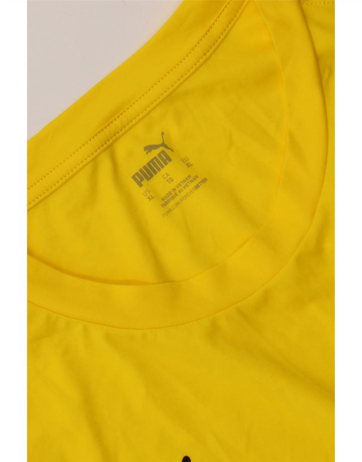 Camiseta masculina Puma BVB Dortmund Graphic Top XL Amarelo