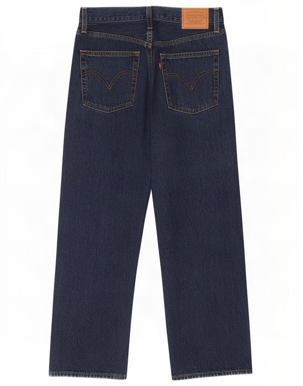 Jeans feminino Levi's Ribcage Straight W30 L27 Azul Algodão