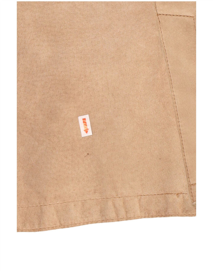 Jaqueta blazer feminina de camurça com 2 botões Conbipel IT 48 XL couro bege